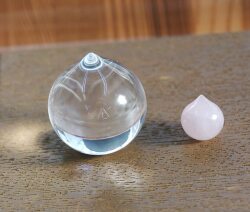 ミニマム・クリスタルマニ（ローズクォーツ マニ宝珠） 13mm パワーストーン【摩尼宝珠】